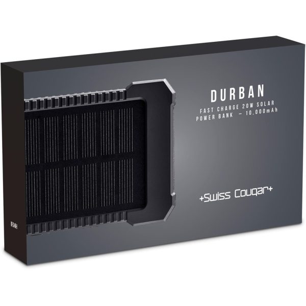Swiss Cougar Durban Fast Charge 20W Solar Power Bank -10000mAh 6 Swiss Cougar Durban Fast Charge 20W Solar Power Bank -10000mAh