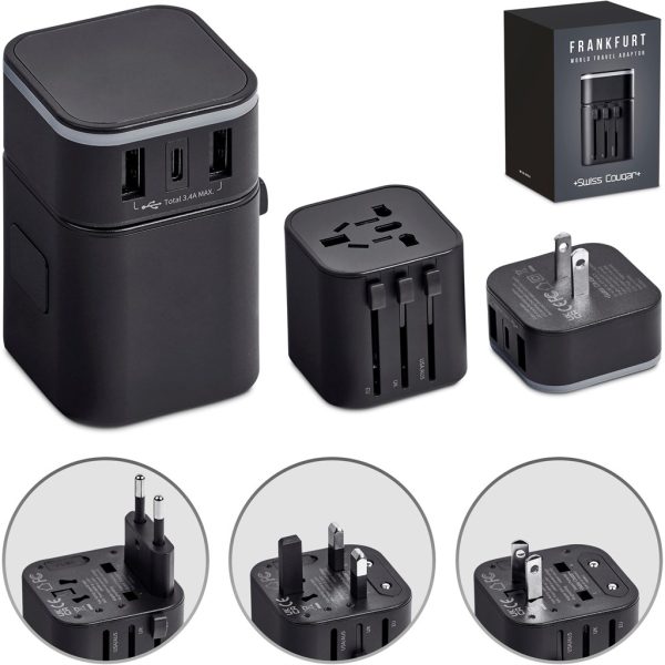 Swiss Cougar Frankfurt World Travel Adaptor 8 Swiss Cougar Frankfurt World Travel Adaptor