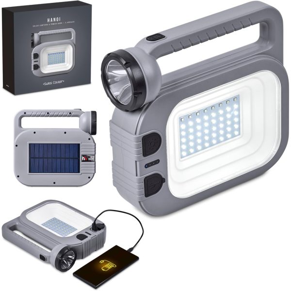 Swiss Cougar Hanoi Solar Lantern & Power Bank - 2,400mAh