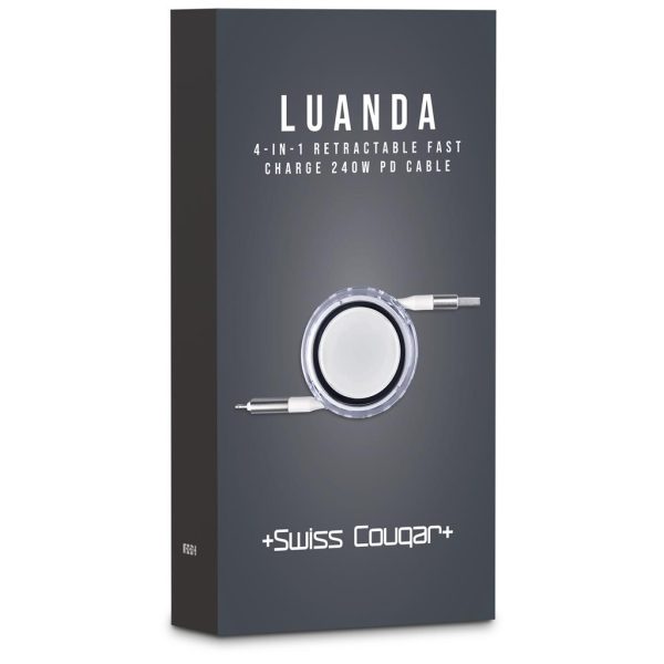 Swiss Cougar Luanda 4-in-1 Retractable Fast Charge 240W PD Cable 17 Swiss Cougar Luanda 4-in-1 Retractable Fast Charge 240W PD Cable