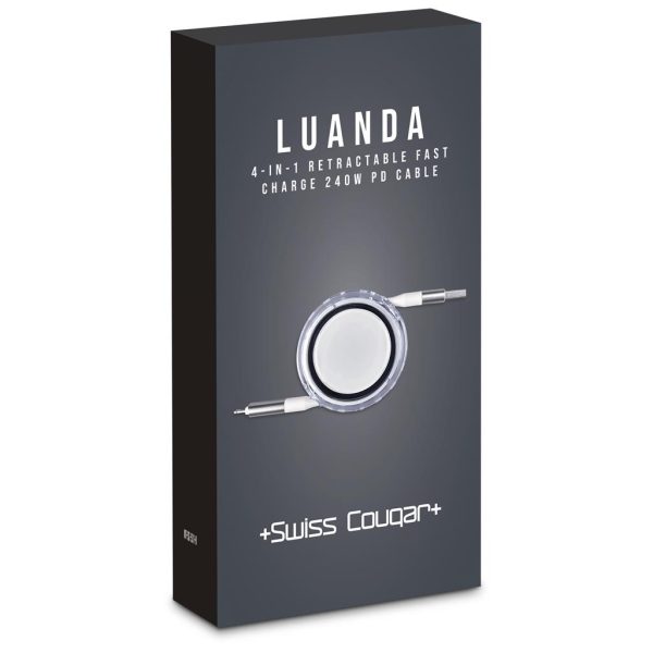 Swiss Cougar Luanda 4-in-1 Retractable Fast Charge 240W PD Cable 9 Swiss Cougar Luanda 4-in-1 Retractable Fast Charge 240W PD Cable