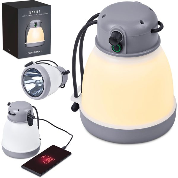 Swiss Cougar Manila Lantern & Power Bank - 3,600mAh 7 Swiss Cougar Manila Lantern & Power Bank - 3,600mAh