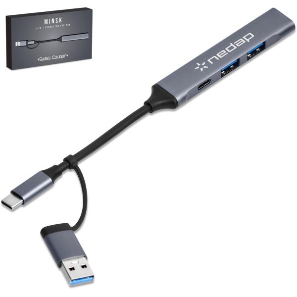 Swiss Cougar Minsk 2-in-1 Connector USB Hub