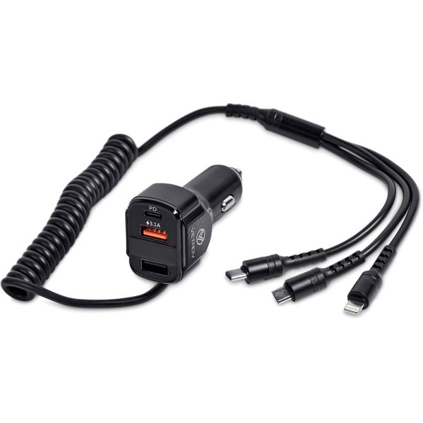 Swiss Cougar Monza 3-in-1 Fast Car Charger3 Swiss Cougar Monza 3-in-1 Fast Car Charger
