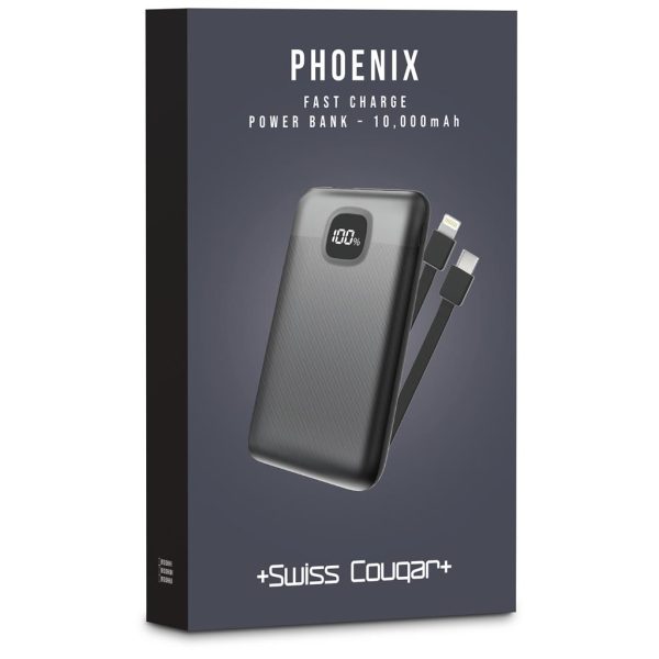 Swiss Cougar Phoenix Fast Charge 22.5W Power Bank - 10,000mAh 6 Swiss Cougar Phoenix Fast Charge 22.5W Power Bank - 10,000mAh