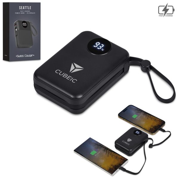 Swiss Cougar Seattle Fast Charge 22.5W Power Bank - 20,000mAh Swiss Cougar Seattle Fast Charge 22.5W Power Bank - 20,000mAh