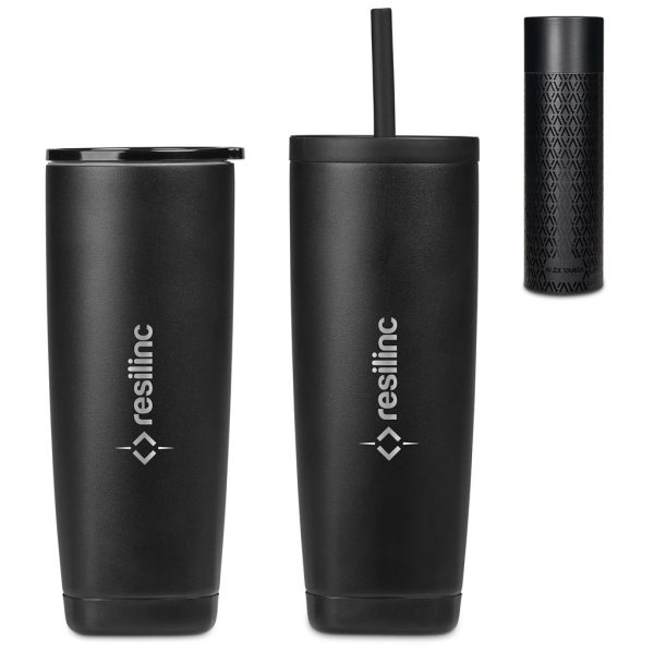 Alex Varga Aurelian Stainless Steel 2-in-1 Vacuum Tumbler & Straw
