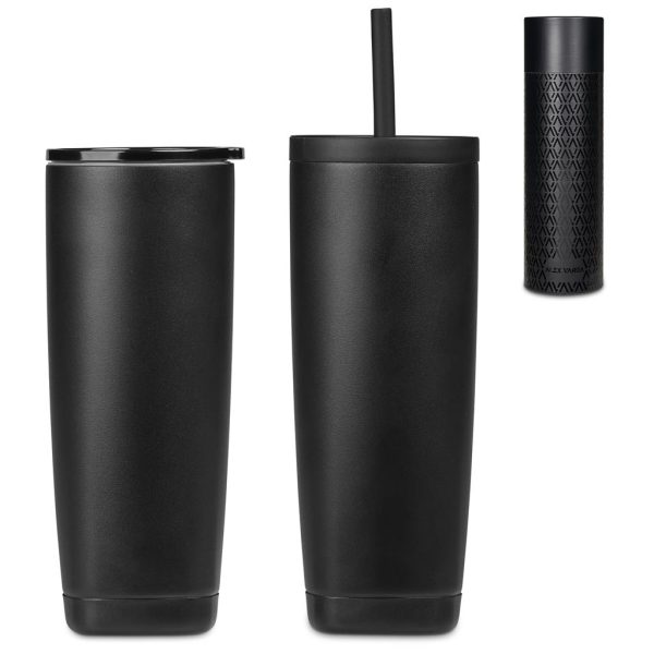 Alex Varga Aurelian Stainless Steel 2-in-1 Vacuum Tumbler & Straw