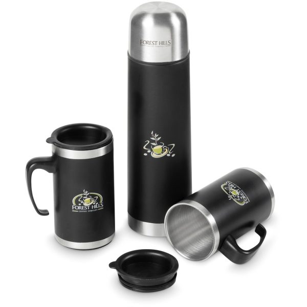 Altitude Cardinal Stainless Steel Vacuum Flask & Mug Set3 Altitude Cardinal Stainless Steel Vacuum Flask & Mug Set
