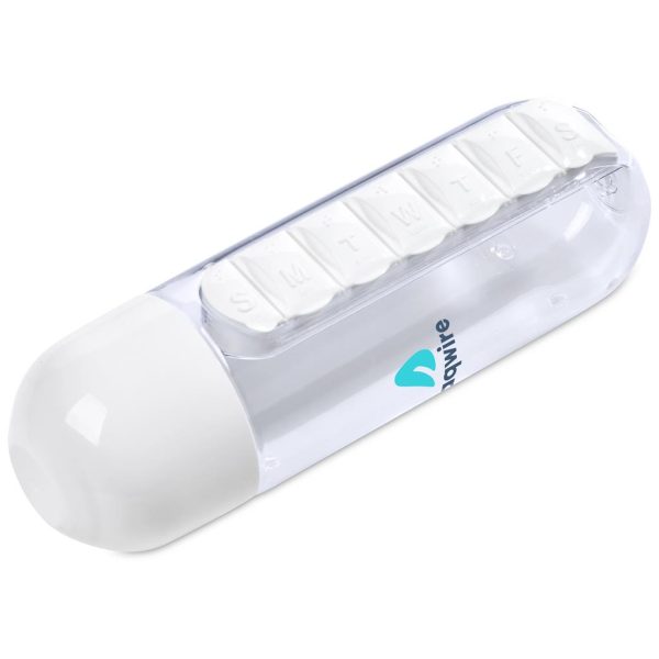 Altitude Vita-Stream Pill Box Plastic Water Bottle - 600ml 2 Altitude Vita-Stream Pill Box Plastic Water Bottle - 600ml