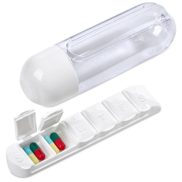 Altitude Vita-Stream Pill Box Plastic Water Bottle - 600ml 5 Altitude Vita-Stream Pill Box Plastic Water Bottle - 600ml