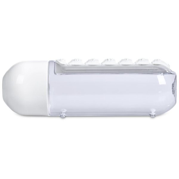 Altitude Vita-Stream Pill Box Plastic Water Bottle - 600ml12 Altitude Vita-Stream Pill Box Plastic Water Bottle - 600ml