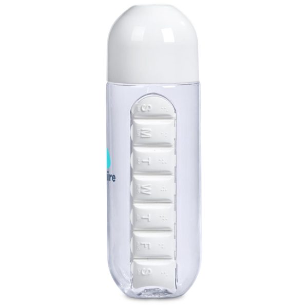 Altitude Vita-Stream Pill Box Plastic Water Bottle - 600ml15 Altitude Vita-Stream Pill Box Plastic Water Bottle - 600ml