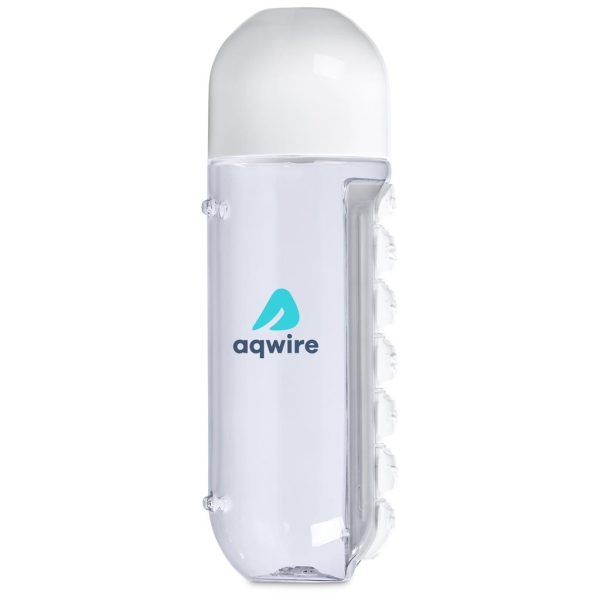 Altitude Vita-Stream Pill Box Plastic Water Bottle - 600ml18 Altitude Vita-Stream Pill Box Plastic Water Bottle - 600ml