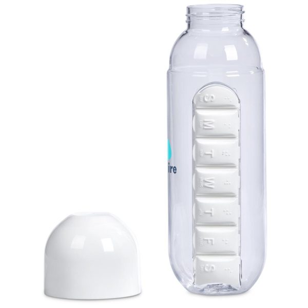 Altitude Vita-Stream Pill Box Plastic Water Bottle - 600ml4 Altitude Vita-Stream Pill Box Plastic Water Bottle - 600ml