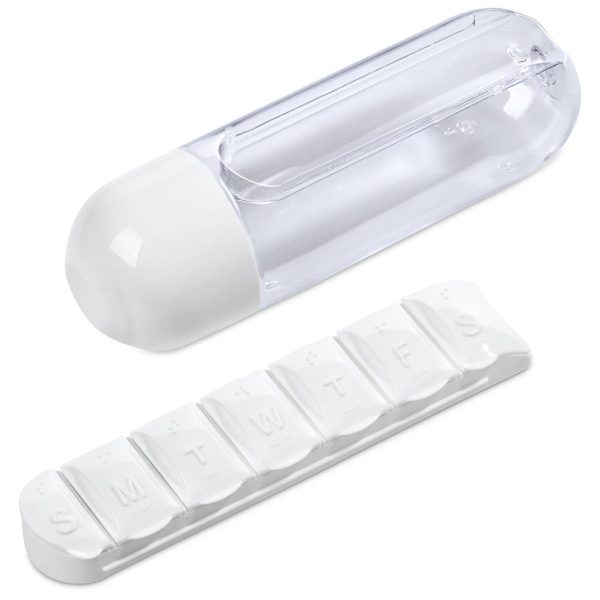 Altitude Vita-Stream Pill Box Plastic Water Bottle - 600ml6 Altitude Vita-Stream Pill Box Plastic Water Bottle - 600ml