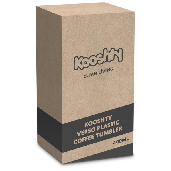 Kooshty Verso Plastic Coffee Tumbler - 400ml1 Kooshty Verso Plastic Coffee Tumbler - 400ml