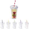 Malibu Double-Wall Plastic Tumbler & Straw - 470ml1 Malibu Double-Wall Plastic Tumbler & Straw - 470ml