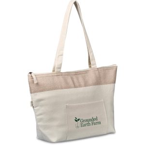 Okiyo Arshi Cotton & Jute 12 Can Lunch Cooler Okiyo Arshi Cotton & Jute 12 Can Lunch Cooler