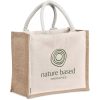 Okiyo Chinsai Midi Jute & Cotton Tote Okiyo Chinsai Midi Jute & Cotton Tote