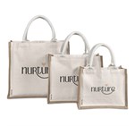 Okiyo Chinsai Midi Jute & Cotton Tote 4 Okiyo Chinsai Maxi Jute & Cotton Tote