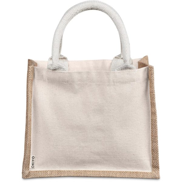 Okiyo Chinsai Mini Jute & Cotton Gift Bag 6 Okiyo Chinsai Mini Jute & Cotton Gift Bag