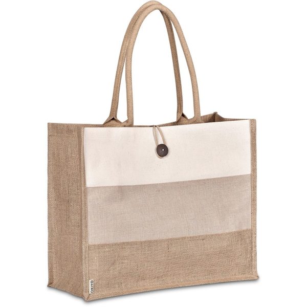 Okiyo Fukei Jute & Cotton Tote 4 Okiyo Fukei Jute & Cotton Tote