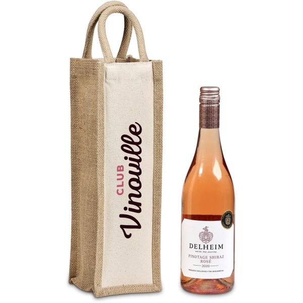 Okiyo Inshu Jute & Cotton Wine Tote 2 Okiyo Inshu Jute & Cotton Wine Tote