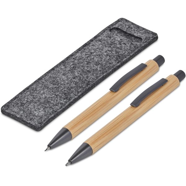 Okiyo Jona Bamboo Ball Pen & Pencil Set 8 Okiyo Jona Bamboo Ball Pen & Pencil Set