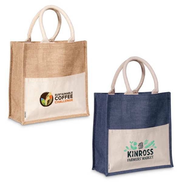 Okiyo Kachi Jute & Cotton Tote Okiyo Kachi Jute & Cotton Tote