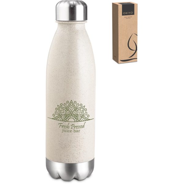 Okiyo Kimi Wheat Straw Water Bottle - 680ml4 Okiyo Kimi Wheat Straw Water Bottle - 680ml