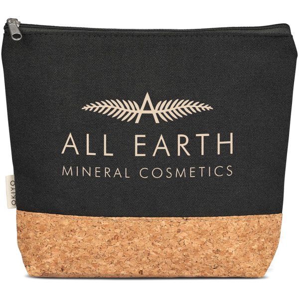 Okiyo Koruku Cork & Cotton Cosmetic Bag Okiyo Koruku Cork & Cotton Cosmetic Bag