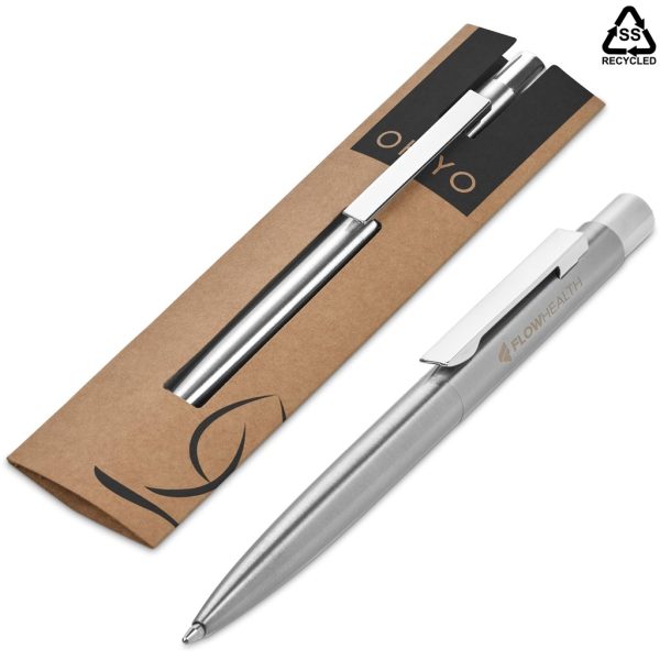 Okiyo Mio Recycled Stainless Steel Ball Pen Okiyo Mio Recycled Stainless Steel Ball Pen