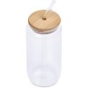 Okiyo Natsu Glass & Bamboo Tumbler & Straw - 500ml2 Okiyo Natsu Glass & Bamboo Tumbler & Straw - 500ml