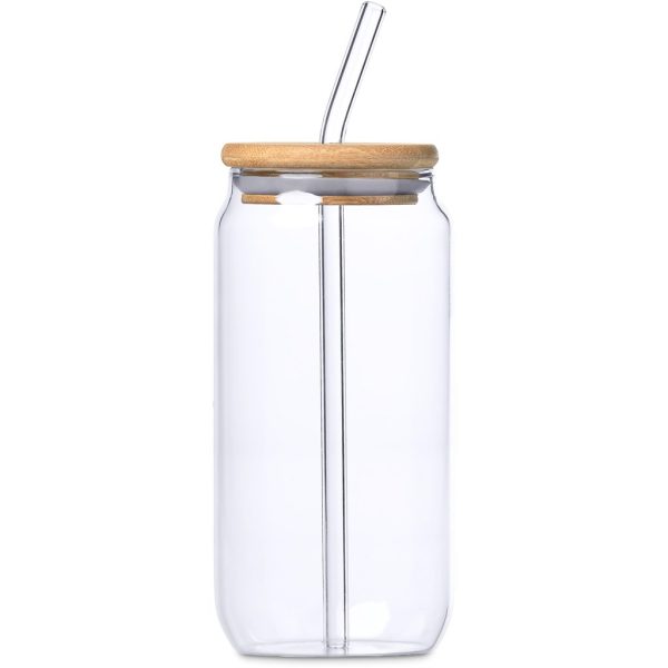 Okiyo Natsu Glass & Bamboo Tumbler & Straw - 500ml3 Okiyo Natsu Glass & Bamboo Tumbler & Straw - 500ml