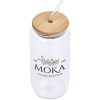 Okiyo Natsu Glass & Bamboo Tumbler & Straw - 500ml4 Okiyo Natsu Glass & Bamboo Tumbler & Straw - 500ml