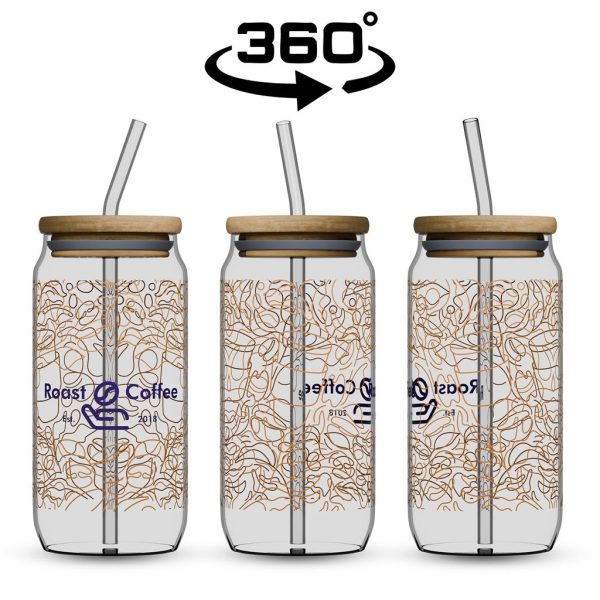 Okiyo Natsu Glass & Bamboo Tumbler & Straw - 500ml6 Okiyo Natsu Glass & Bamboo Tumbler & Straw - 500ml