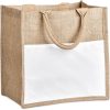 Okiyo Nuri Sublimated Pocket Jute Tote 2 Okiyo Nuri Sublimated Pocket Jute Tote