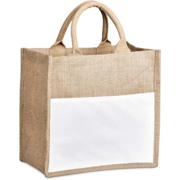 Okiyo Nuri Sublimated Pocket Jute Tote 3 Okiyo Nuri Sublimated Pocket Jute Tote