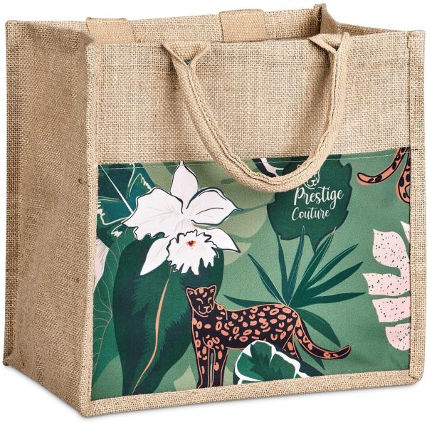 Okiyo Nuri Sublimated Pocket Jute Tote 5 Okiyo Nuri Sublimated Pocket Jute Tote