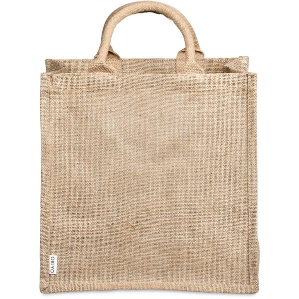 Okiyo Nuri Sublimated Pocket Jute Tote 6 Okiyo Nuri Sublimated Pocket Jute Tote