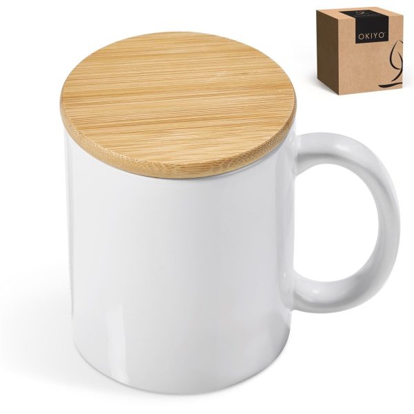 Okiyo Sozo Bamboo & Ceramic Sublimation Coffee Mug - 330ml20 Okiyo Sozo Bamboo & Ceramic Sublimation Coffee Mug - 330ml