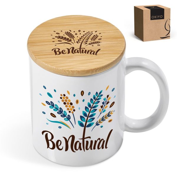 Okiyo Sozo Bamboo & Ceramic Sublimation Coffee Mug - 330ml7 Okiyo Sozo Bamboo & Ceramic Sublimation Coffee Mug - 330ml