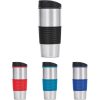 Ridge Stainless Steel & Plastic Double-Wall Tumbler - 450ml1 Ridge Stainless Steel & Plastic Double-Wall Tumbler - 450ml