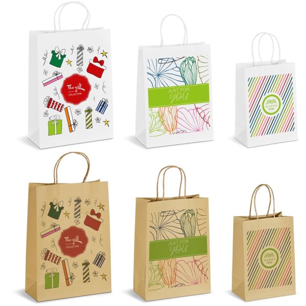 Sample Pack - Branded Digital Print Paper Gift Bags Sample Pack - Branded Digital Print Paper Gift Bags