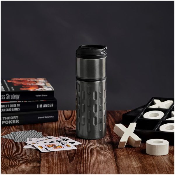 Serendipio Binary Stainless Steel & Plastic Double-Wall Tumbler - 450ml1 Serendipio Binary Stainless Steel & Plastic Double-Wall Tumbler - 450ml
