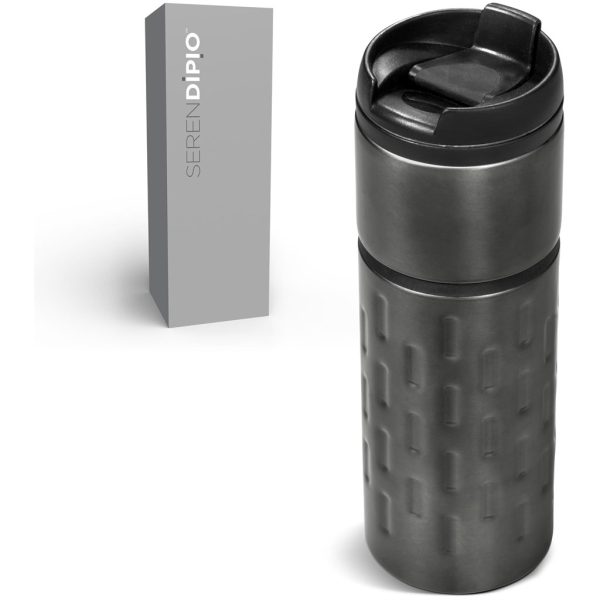 Serendipio Binary Stainless Steel & Plastic Double-Wall Tumbler - 450ml4 Serendipio Binary Stainless Steel & Plastic Double-Wall Tumbler - 450ml