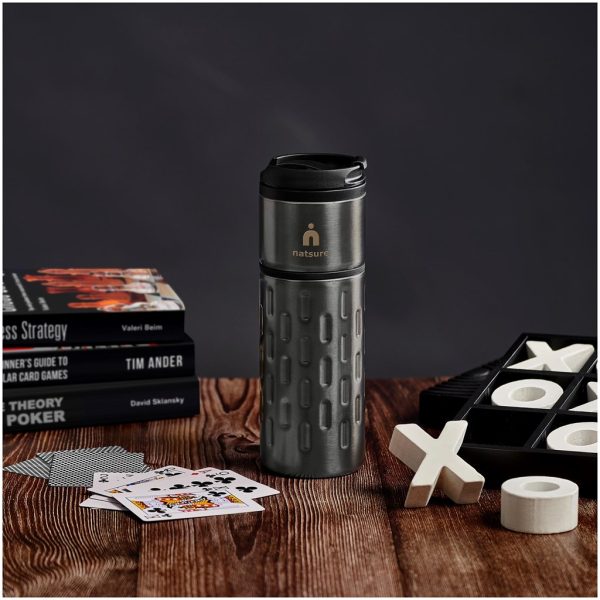 Serendipio Binary Stainless Steel & Plastic Double-Wall Tumbler - 450ml6 Serendipio Binary Stainless Steel & Plastic Double-Wall Tumbler - 450ml
