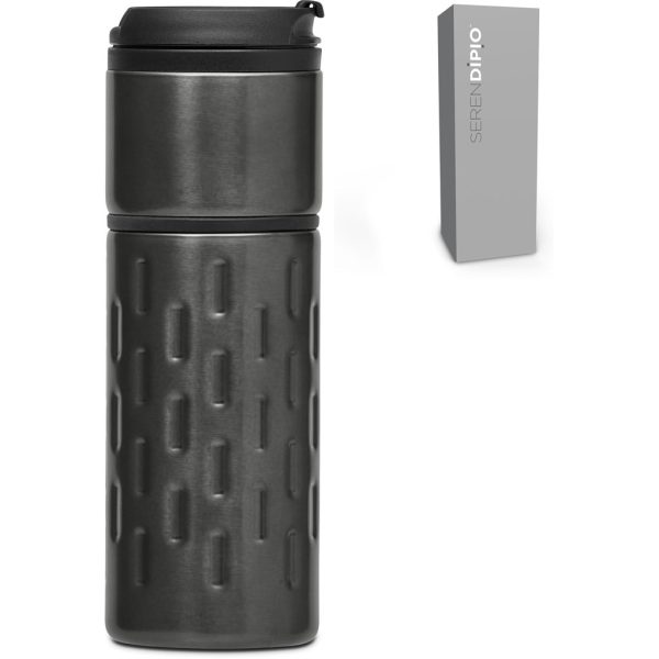 Serendipio Binary Stainless Steel & Plastic Double-Wall Tumbler - 450ml9 Serendipio Binary Stainless Steel & Plastic Double-Wall Tumbler - 450ml