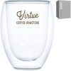 Serendipio Lorenzo Glass Double-Wall Cup - 350ml4 Serendipio Lorenzo Glass Double-Wall Cup - 350ml